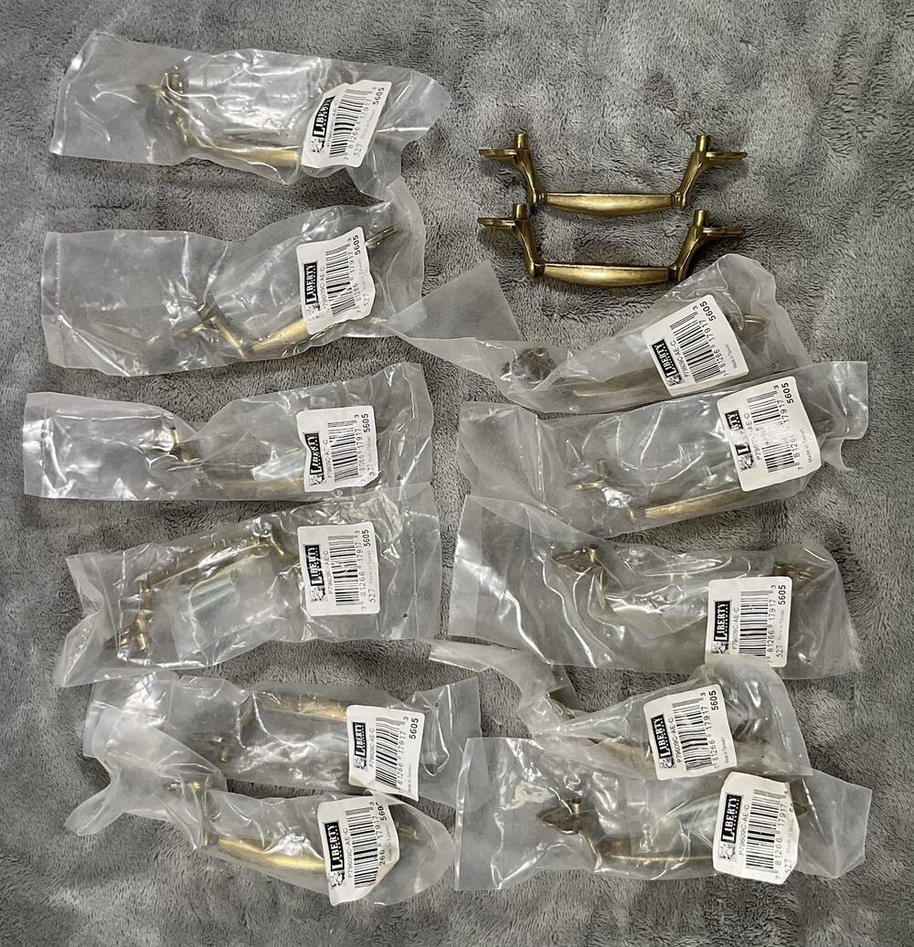 13 Liberty Hardware #5605 Antique Brass Cabinet Drawer Pulls Handles New